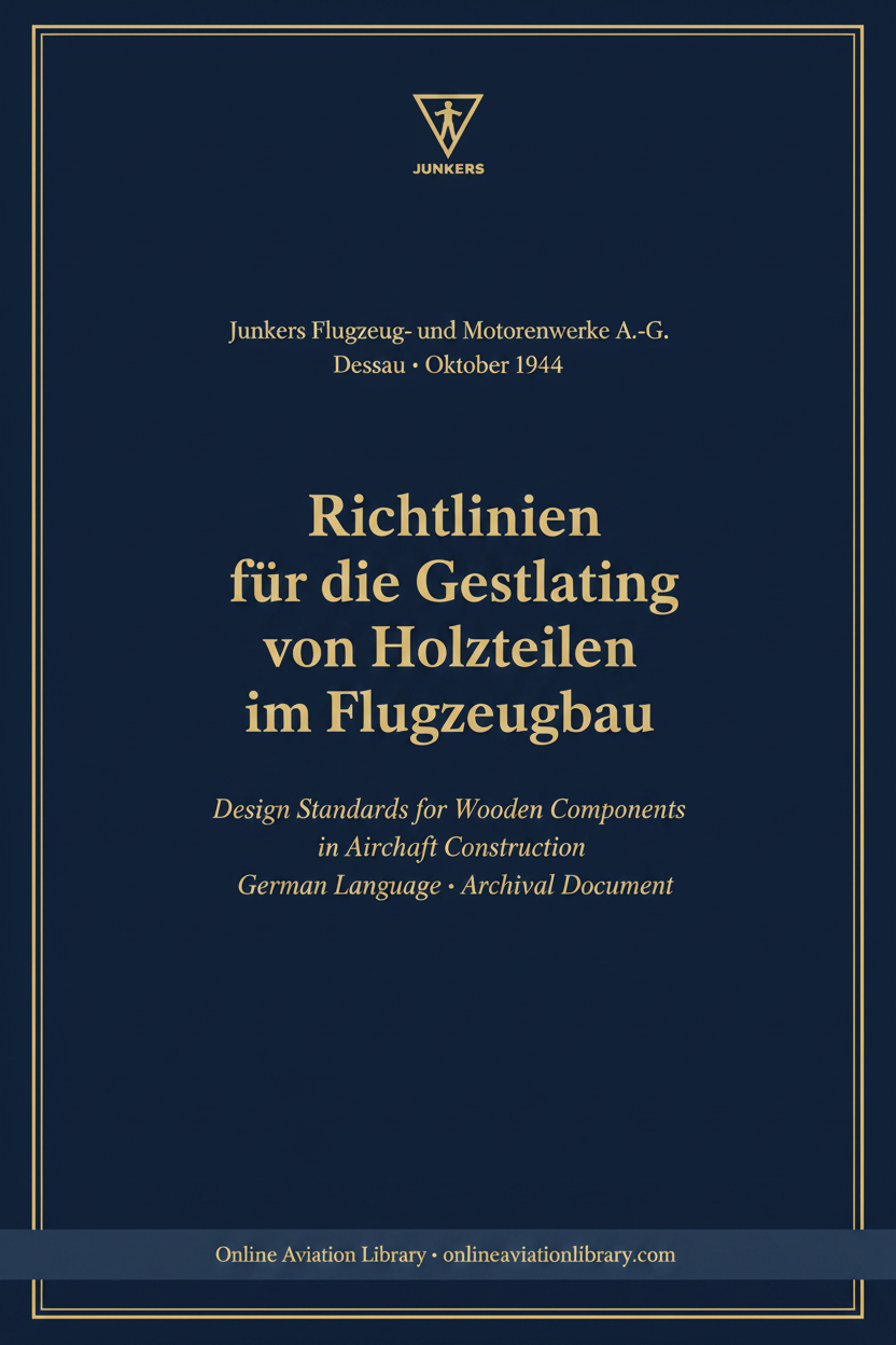 Junkers Wooden Components Design Standards — OAL Cover