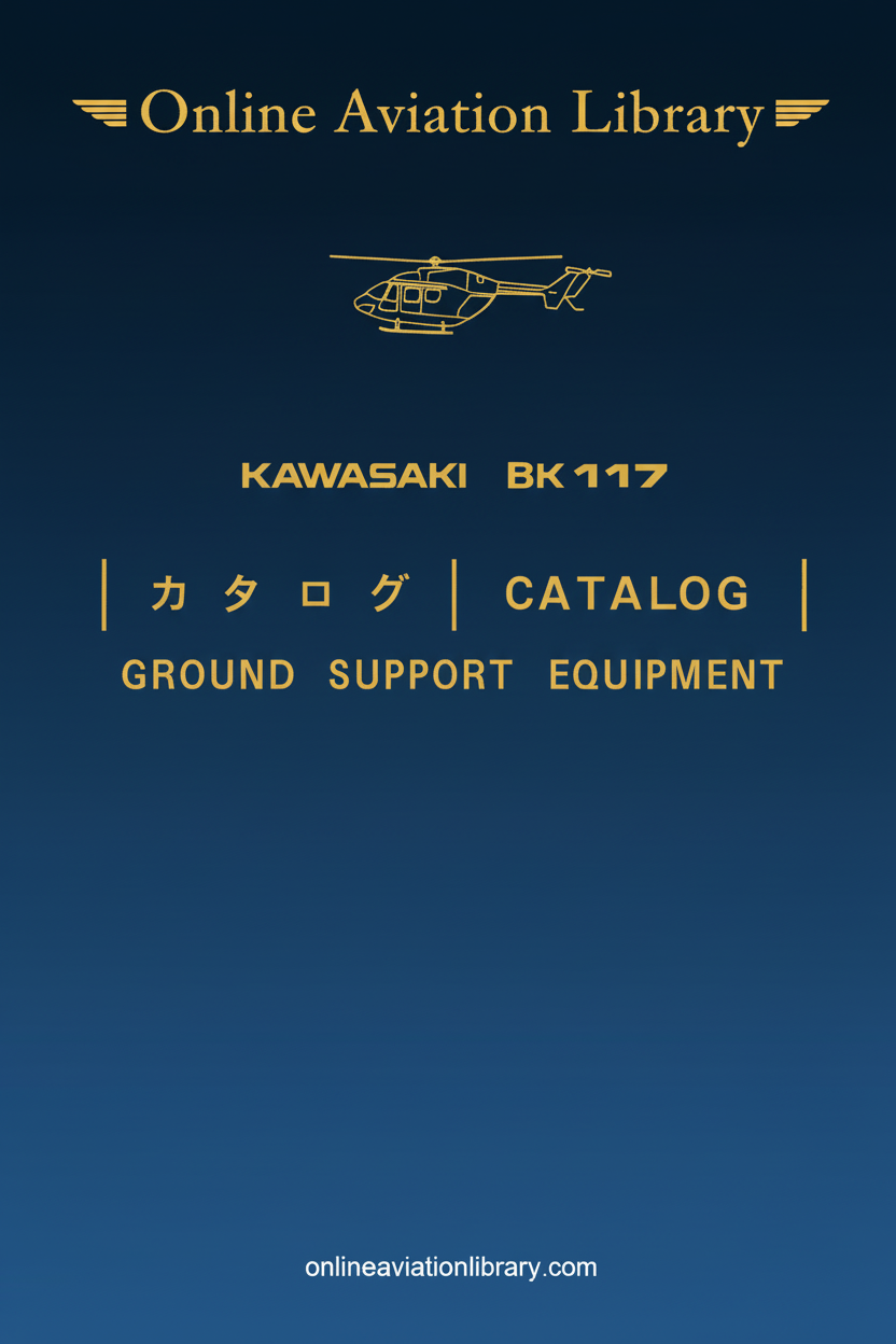 Kawasaki BK 117 Ground Support Equipment Catalog Cover Page