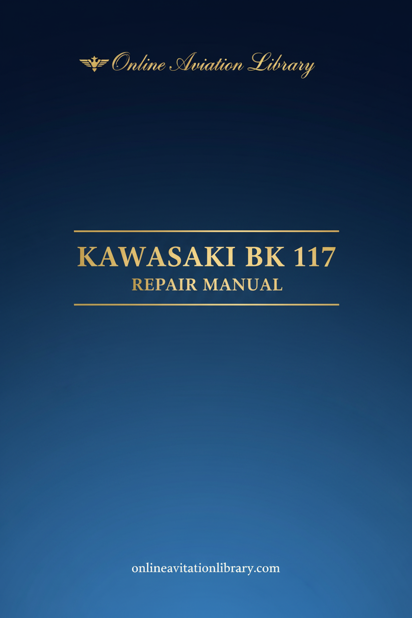 Kawasaki BK 117 Repair Manual Cover Page