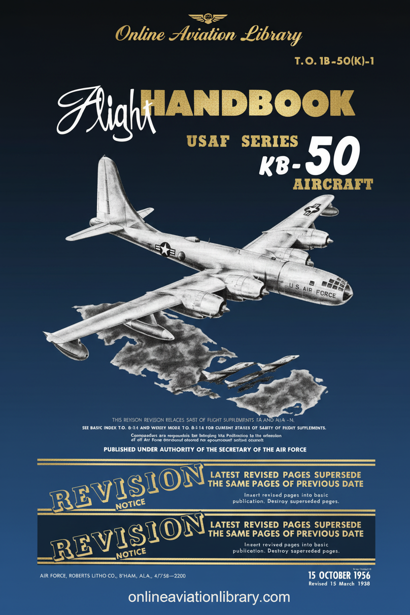 KB-50 Flight Handbook Cover Page