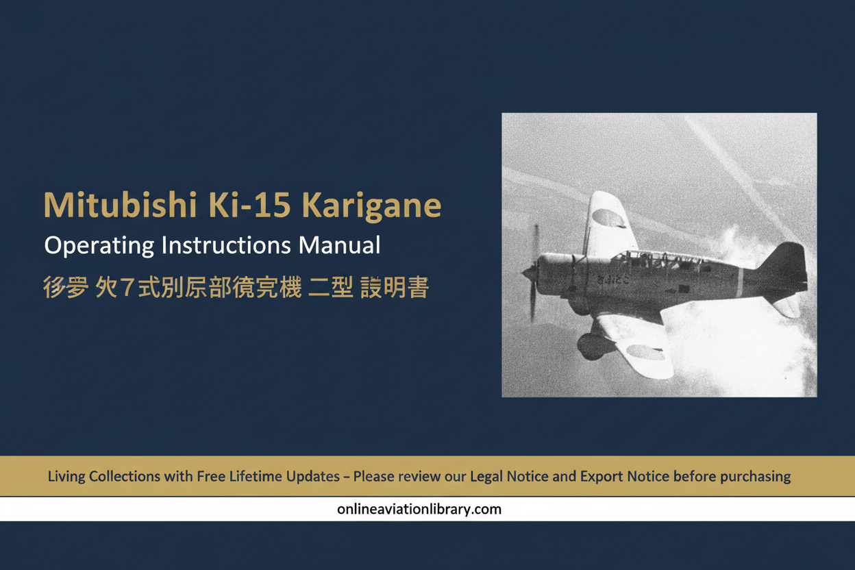 Ki-15 Karigane Operating Manual Banner