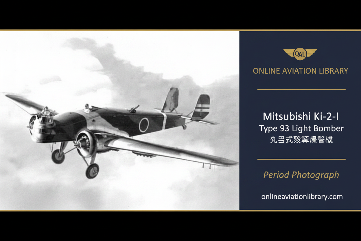 Ki-2 — Classic Navy — B&W Period Photo