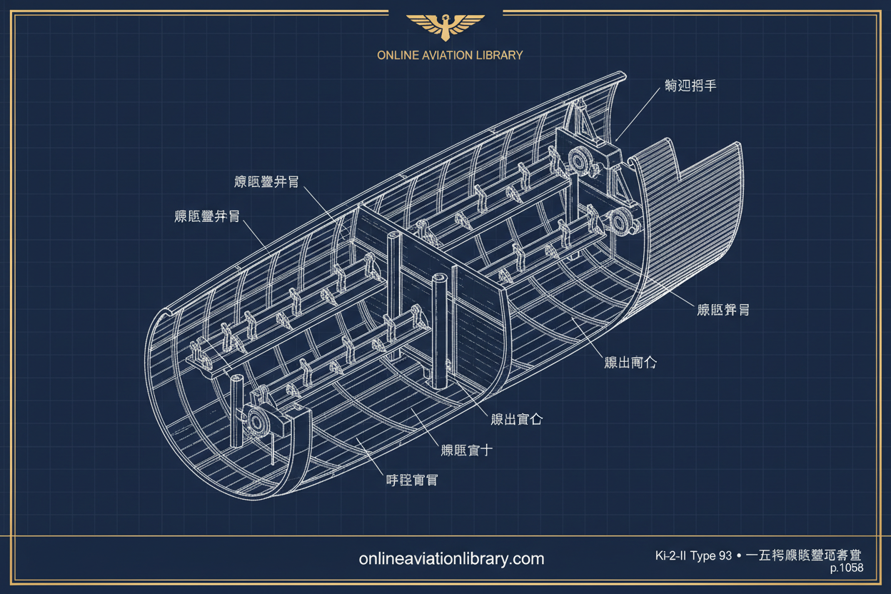 Ki-2 Louise — Navy Blueprint — Bomb Bay Interior Cutaway