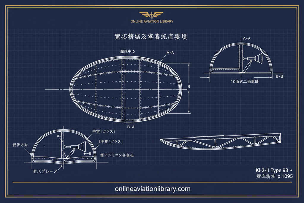 Ki-2 Louise — Navy Blueprint — Glazed Nose Turret