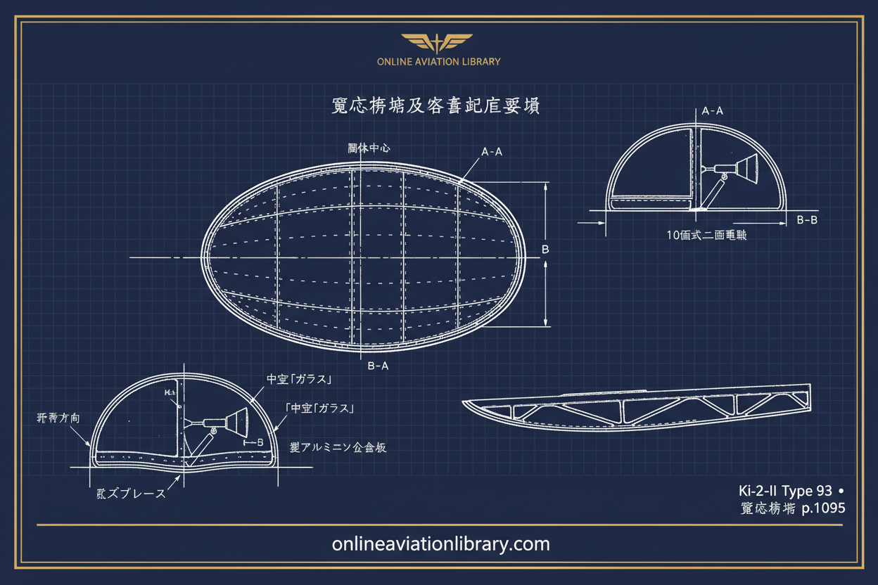 Ki-2 Louise — Navy Blueprint — Glazed Nose Turret