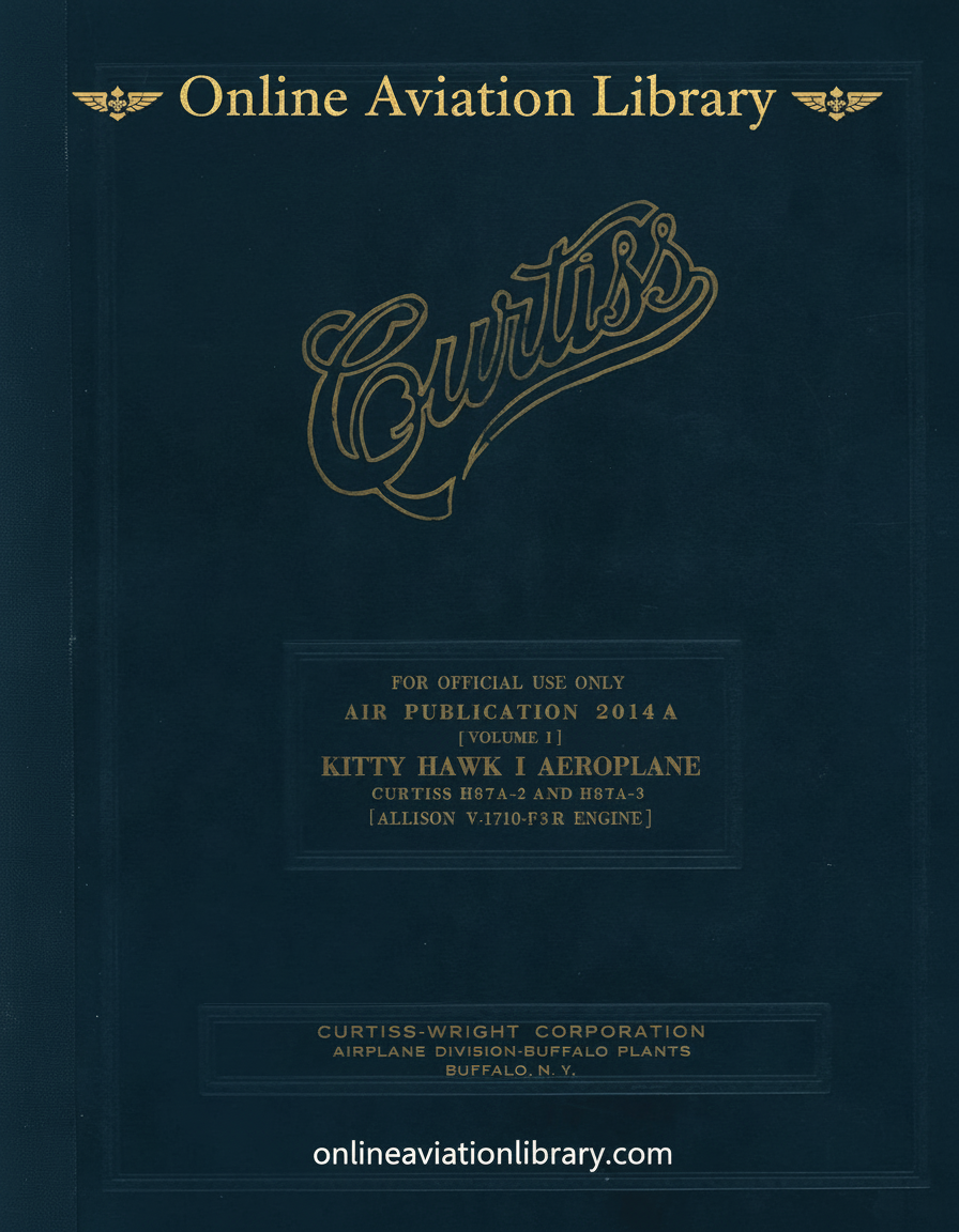 Kitty Hawk I Technical Manual Cover Page