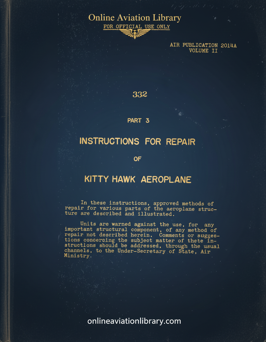 Kitty Hawk Manual Cover Page