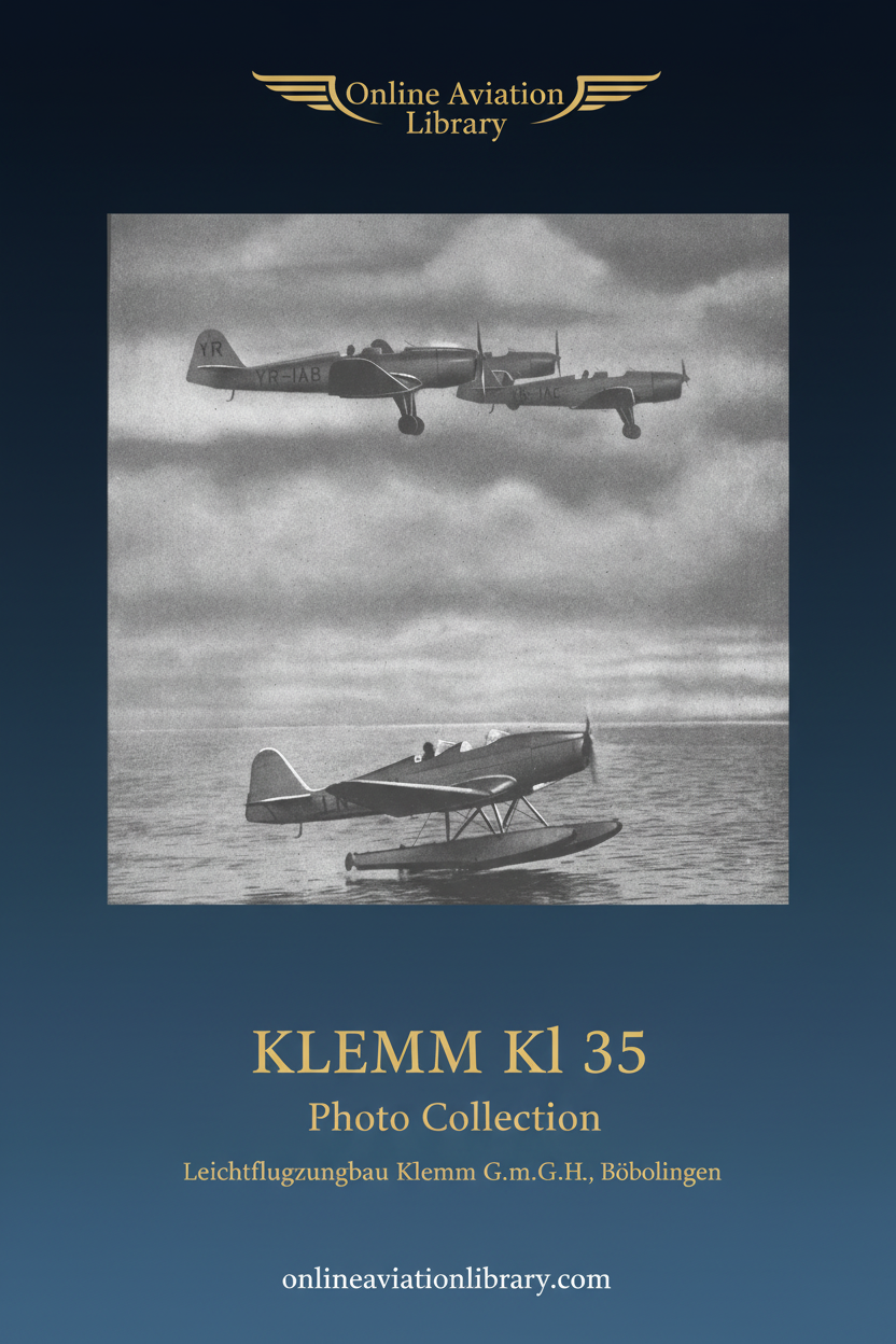 Klemm Kl 35 Photo Collection Standard Cover Page