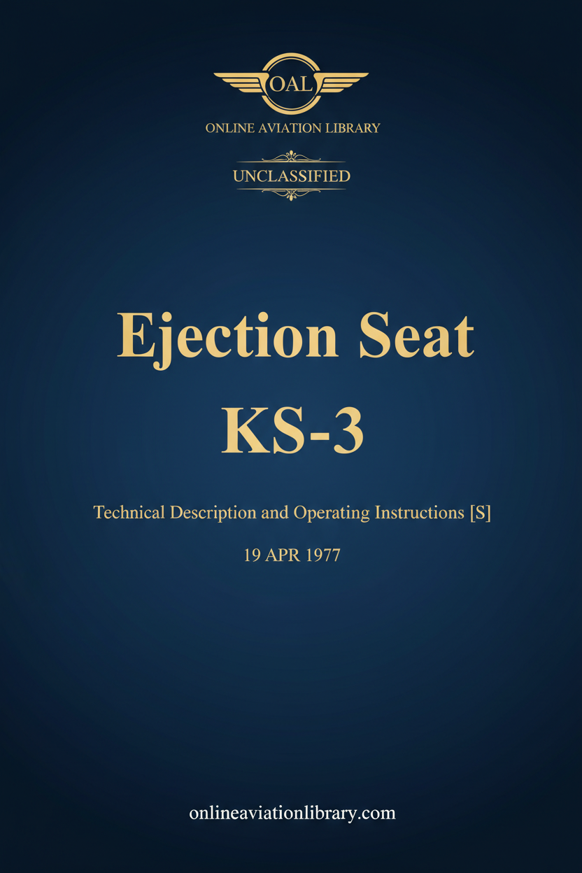 KS-3 Ejection Seat Standard Cover Page TEXT