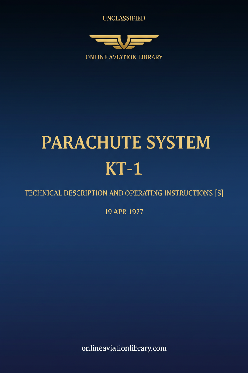 KT-1 Parachute System Standard Cover Page TEXT