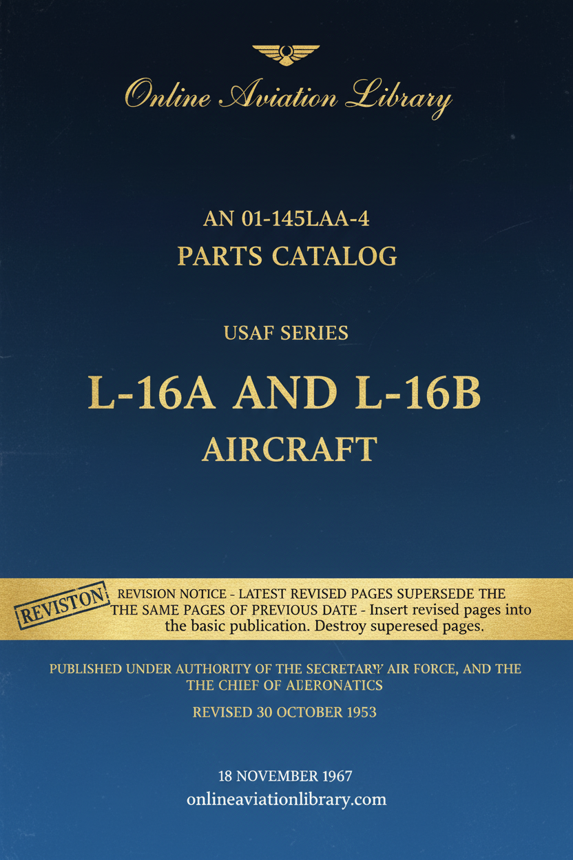 L-16A and L-16B Parts Catalog Cover Page