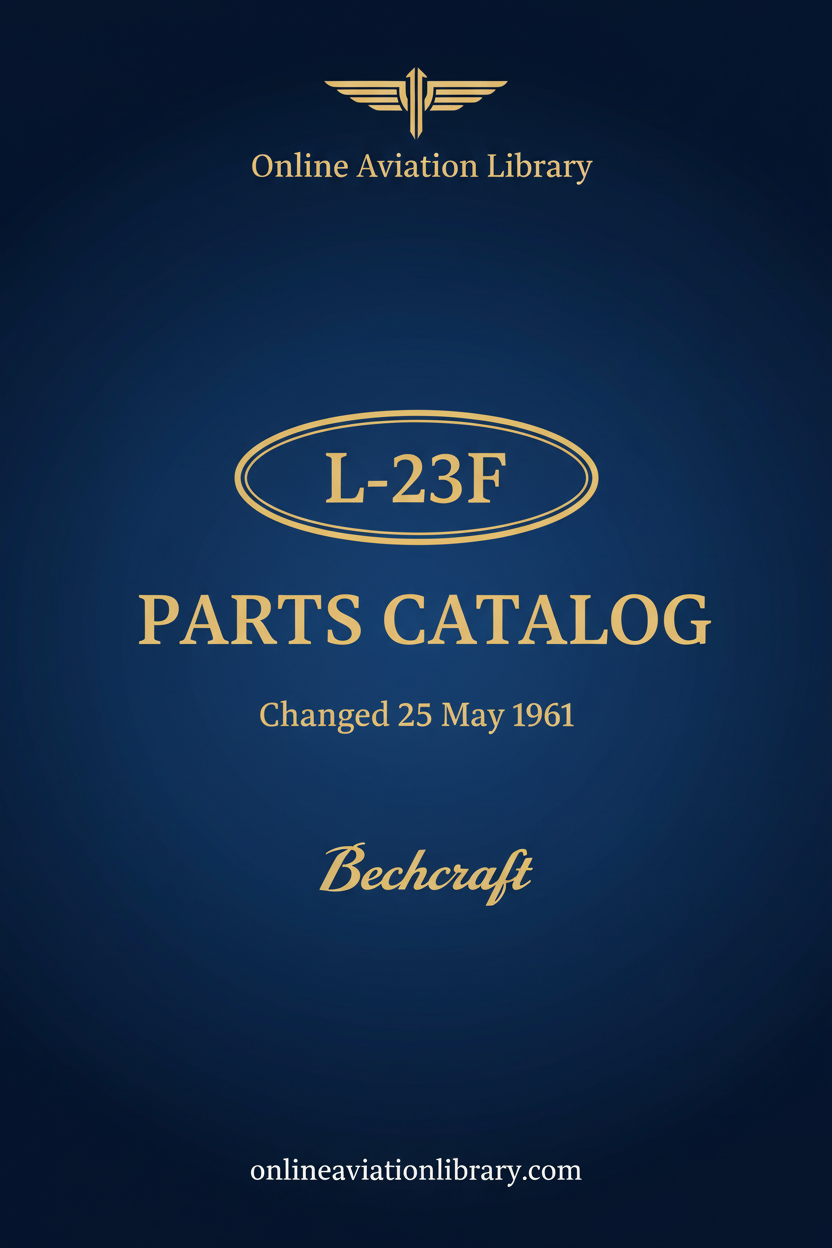 L-23F Parts Catalog Cover