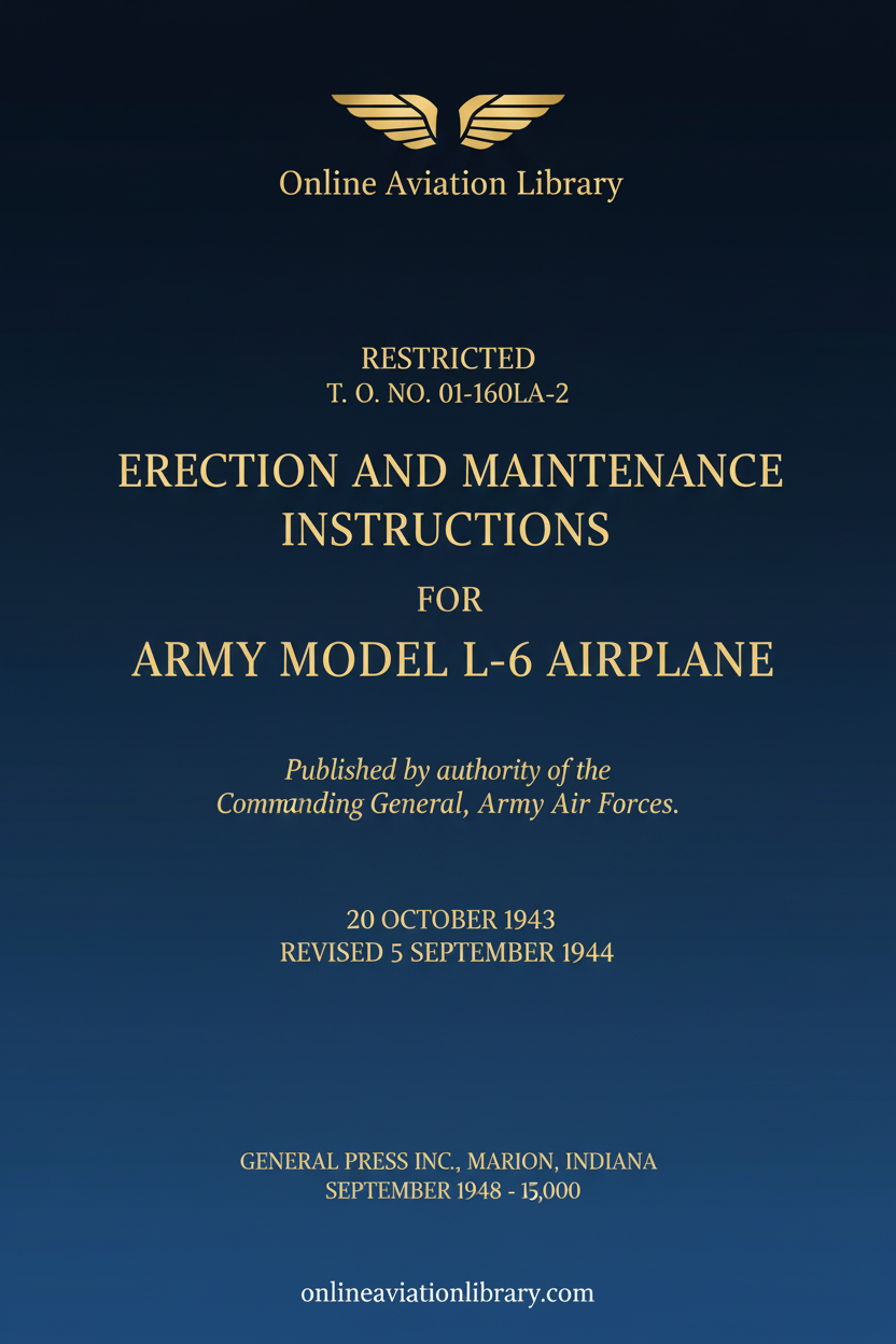 L-6 Erection and Maintenance Instructions Standard Cover Page