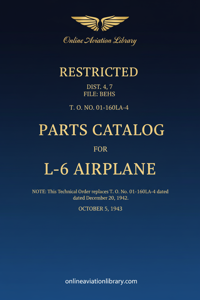 L-6 Parts Catalog Standard Cover Page