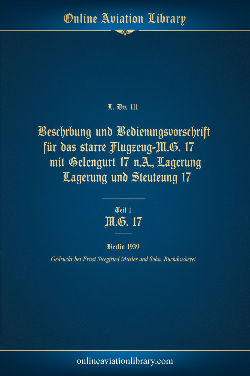 L.Dv.111 - MG 17 Teil 1