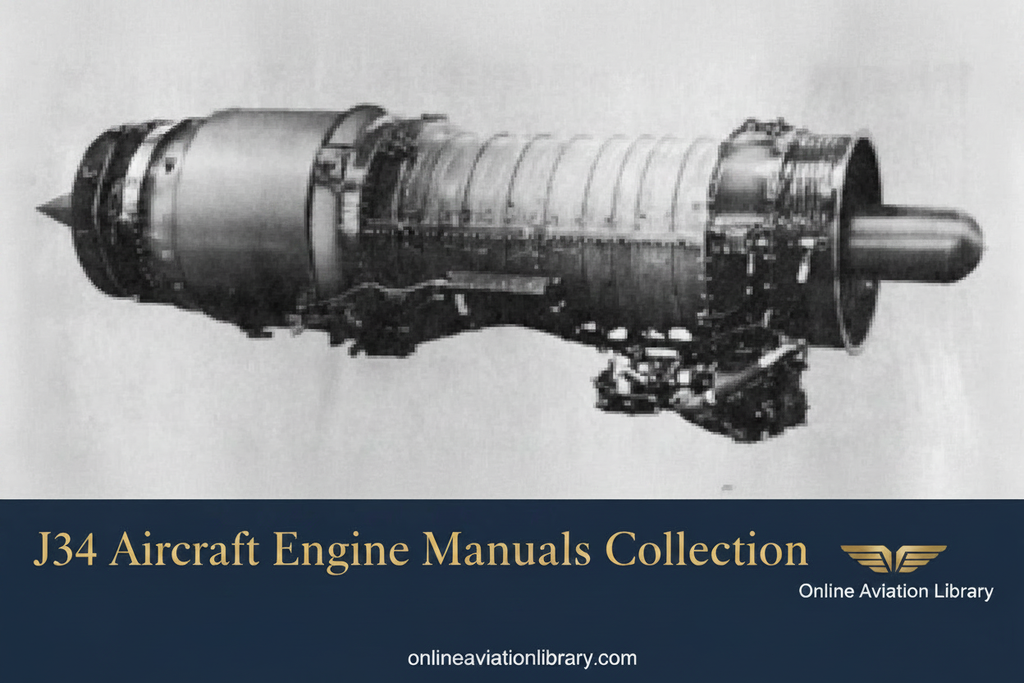 LB4 Banner 1 — J34 Aircraft Engine Manuals Collection (no subtitle)