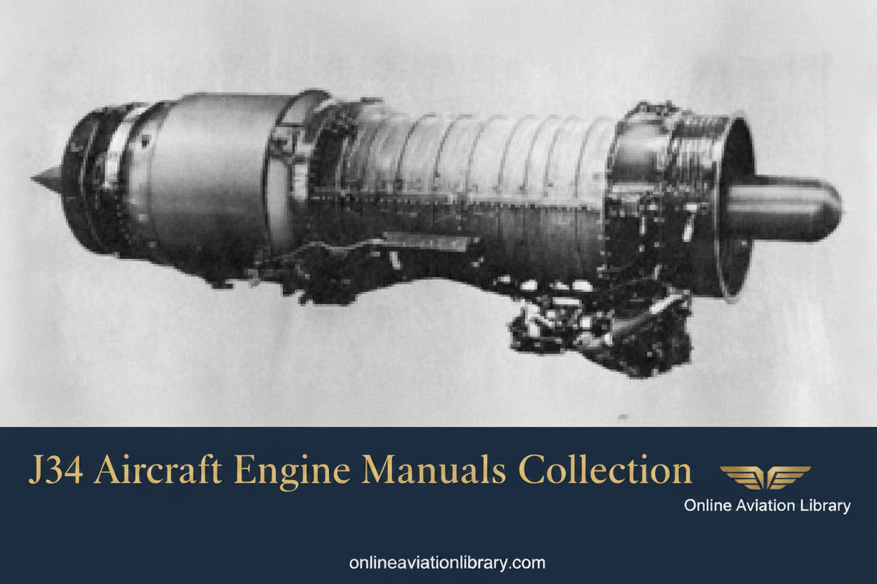 LB4 Banner 1 — J34 Aircraft Engine Manuals Collection (no subtitle)