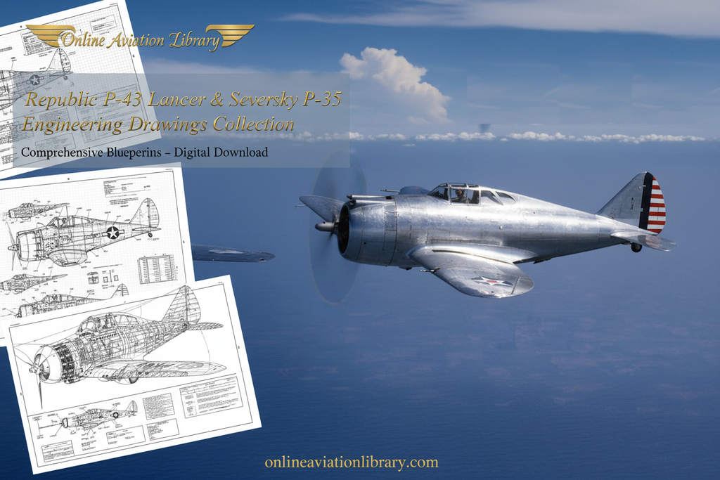 LB4 Banner - Republic P-43 Lancer Engineering Drawings