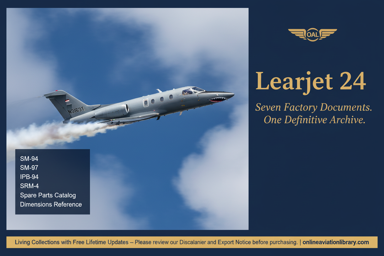 Learjet 24 Military Grey Banner