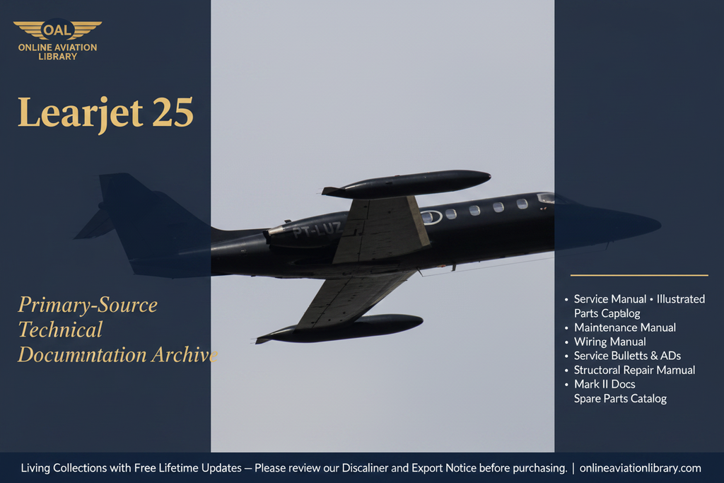 Learjet 25 Black Hero Banner