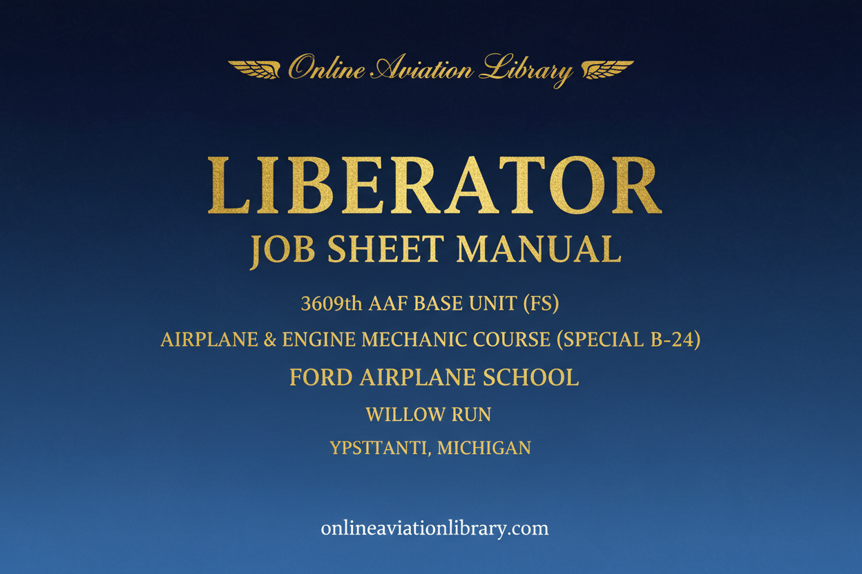 Liberator Job Sheet Manual Cover Page