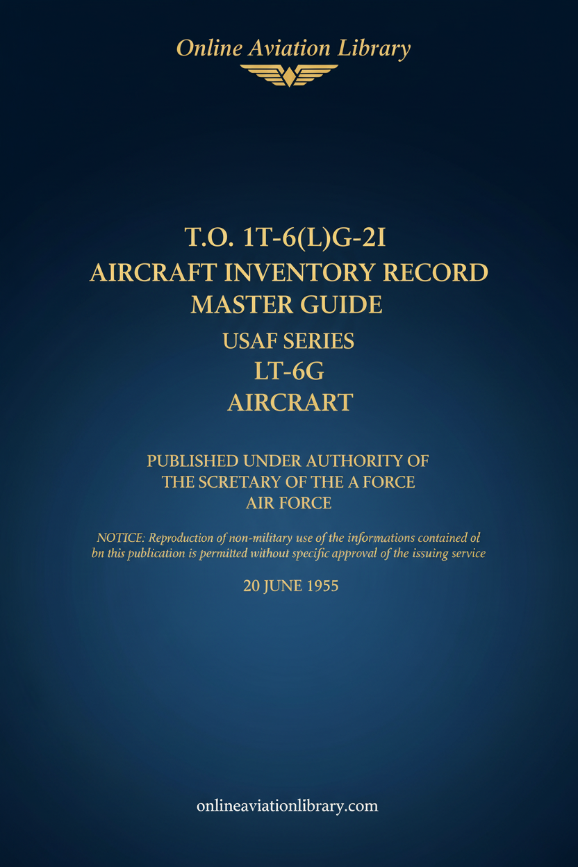 LT-6G Inventory Record Master Guide Standard Cover Page