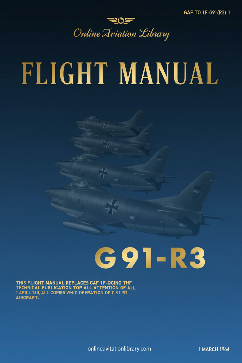 Luftwaffe G91-R3 Flight Manual Cover Page