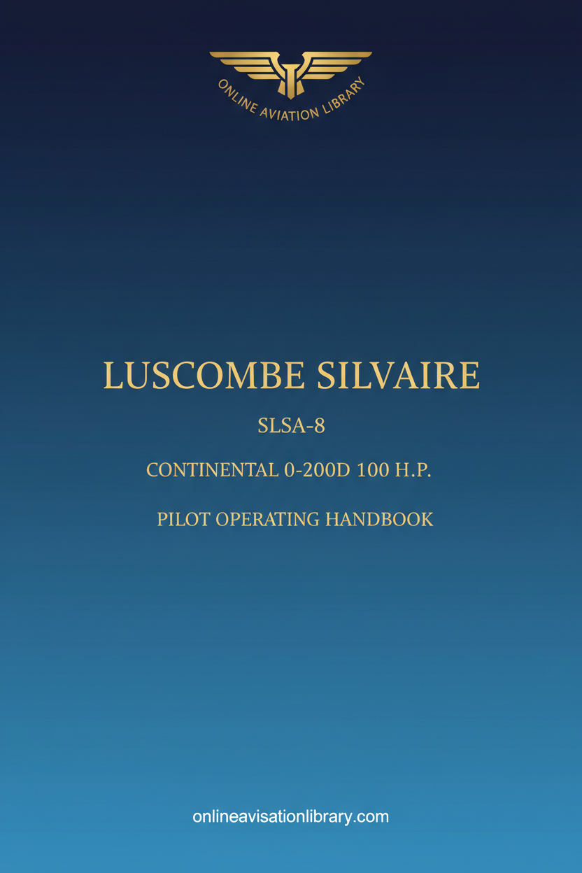 Luscombe Silvaire SLSA-8 Standard Cover Page