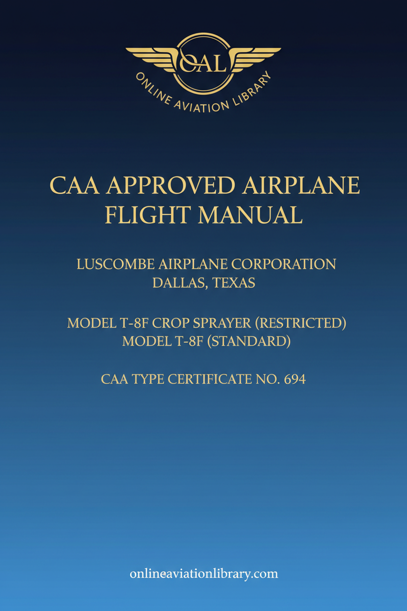 Luscombe T-8F Standard Cover Page