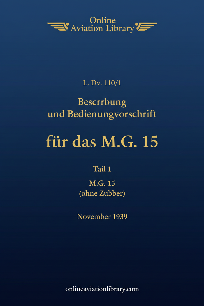M.G. 15 Teil 1 Standard Cover Page