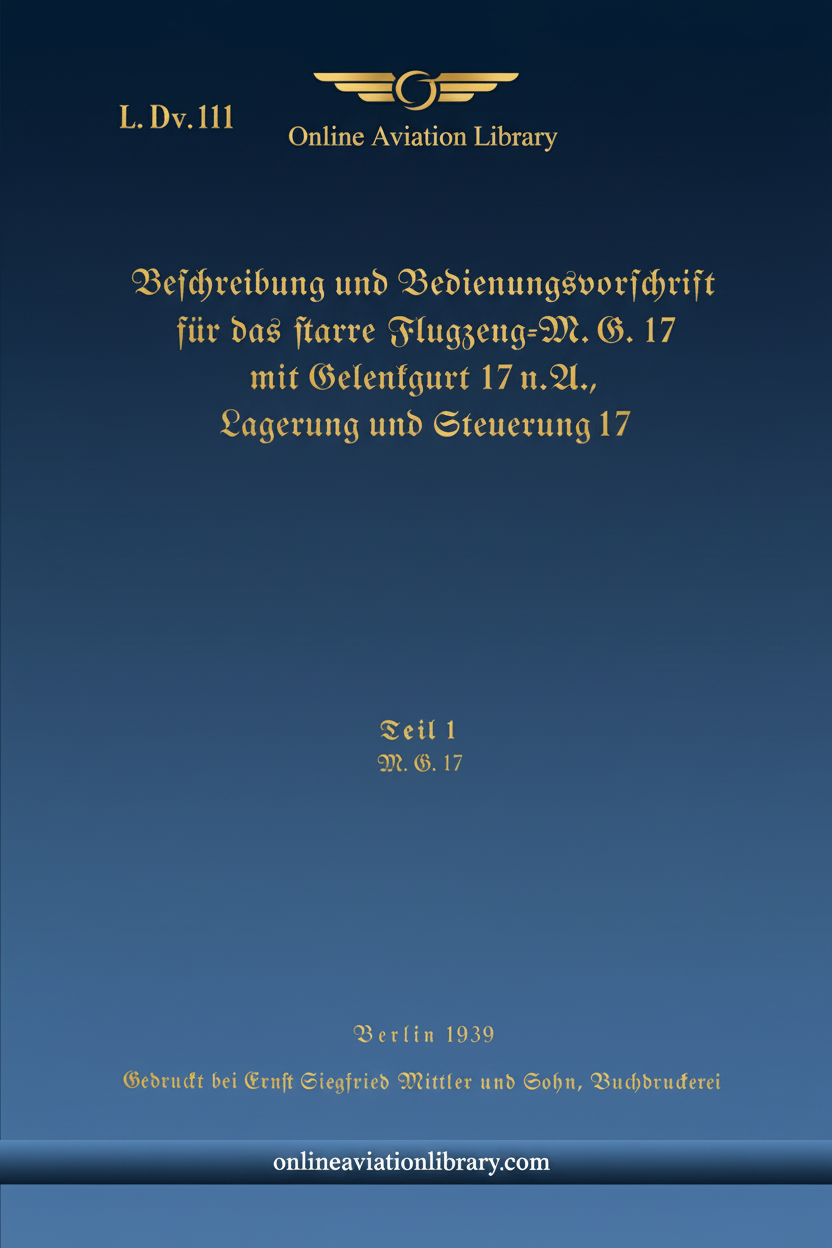 M.G. 17 Standard Cover Page