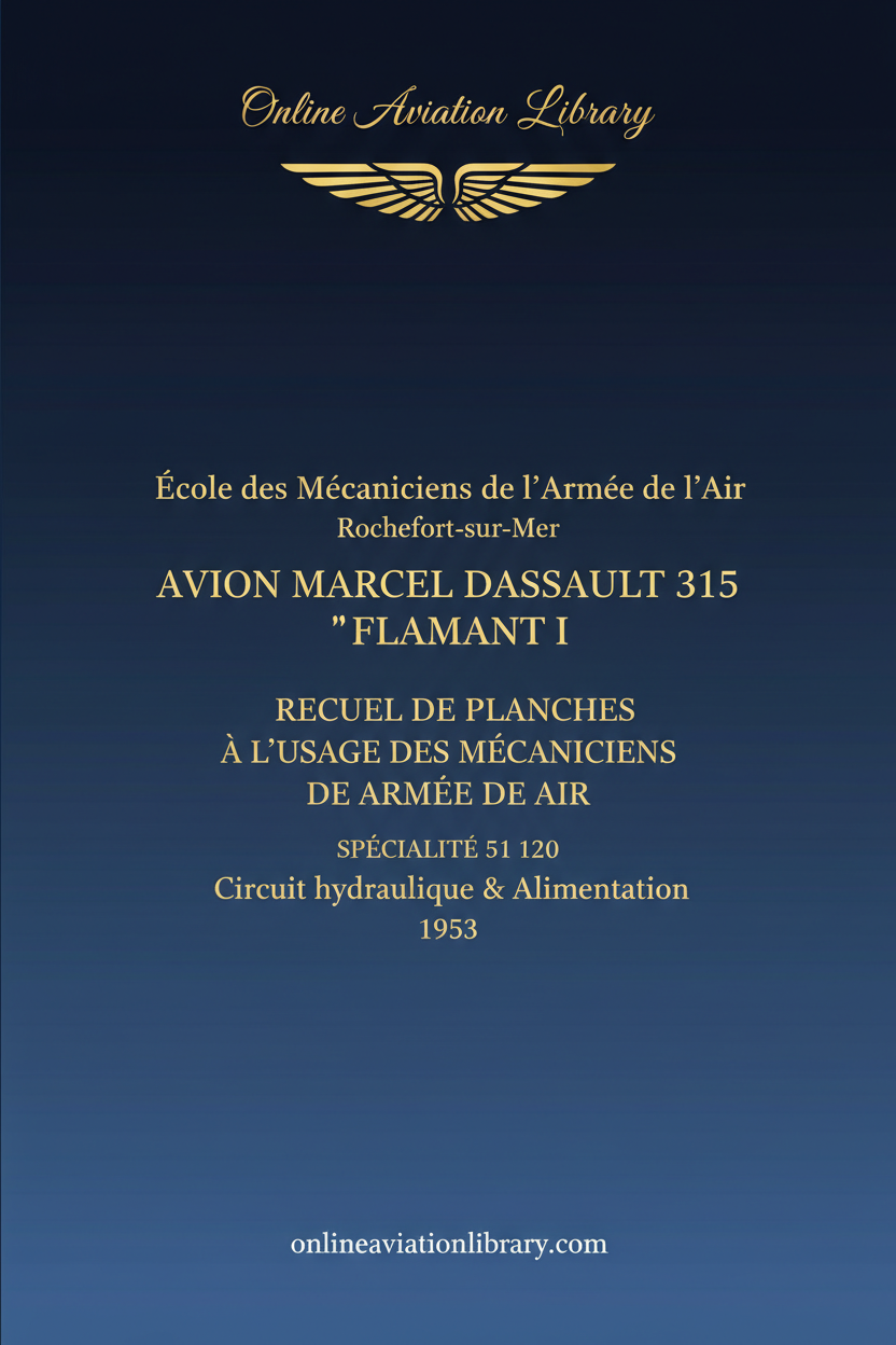 Marcel Dassault 315 Flamant I Standard Cover Page