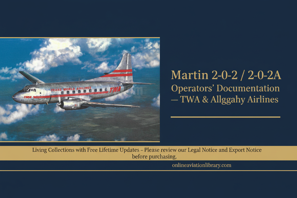 Martin 2-0-2 — TWA Trans World Airlines banner