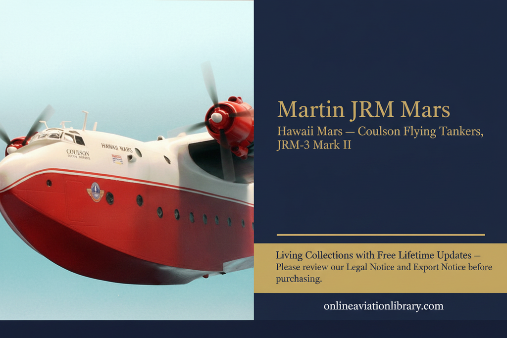 Martin JRM Mars — Hawaii Mars Coulson in-flight banner