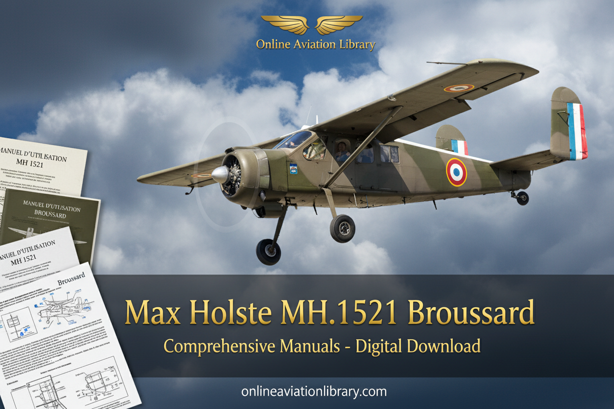 Max Holste Broussard LB4 Banner Military