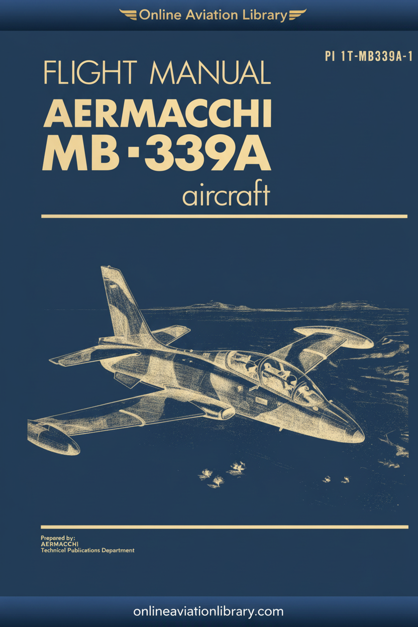 MB-339A Flight Manual - Cover Page 1 Blue