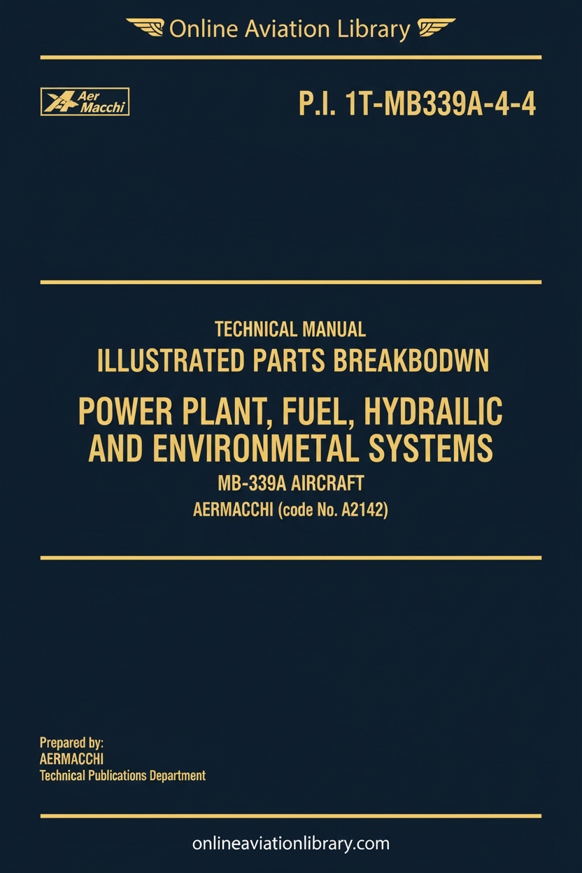 MB-339A IPB Power Plant Fuel Hydraulic Environmental Systems - Cover Page 1 Blue