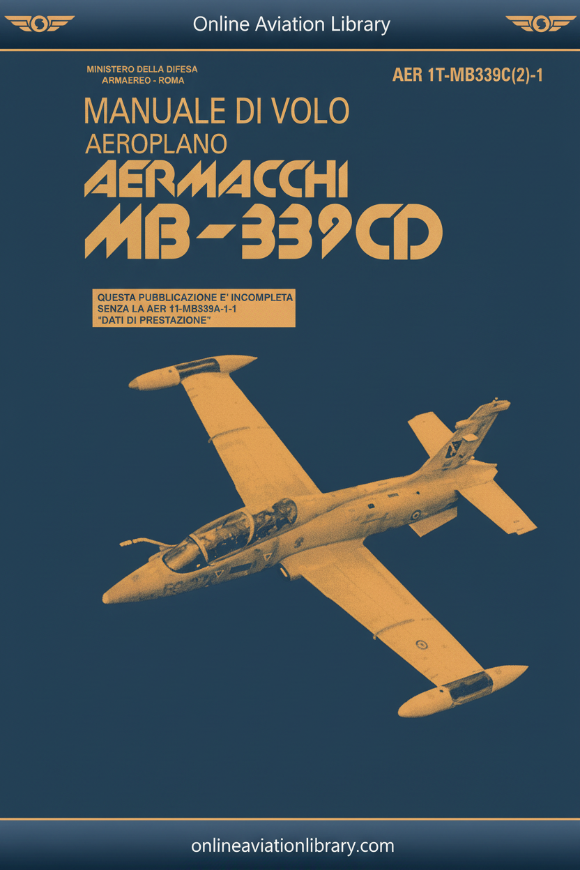 MB-339CD Manuale di Volo - Cover Page 1 Blue