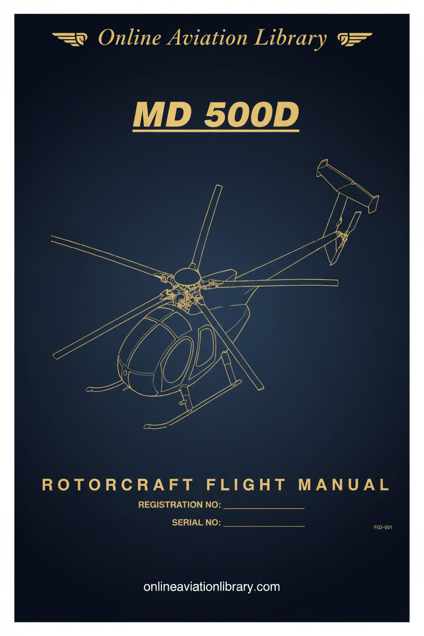 MD 500D Rotorcraft Flight Manual Cover Page
