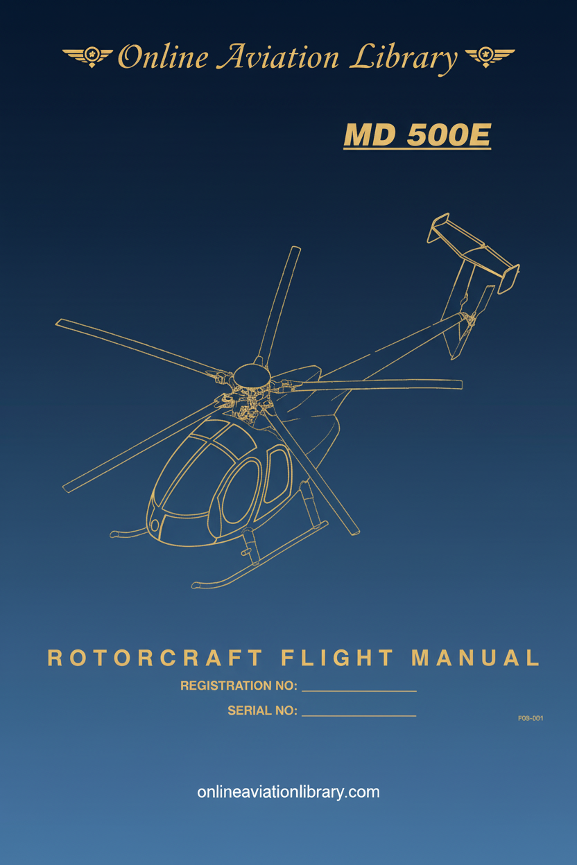 MD 500E Rotorcraft Flight Manual Cover Page