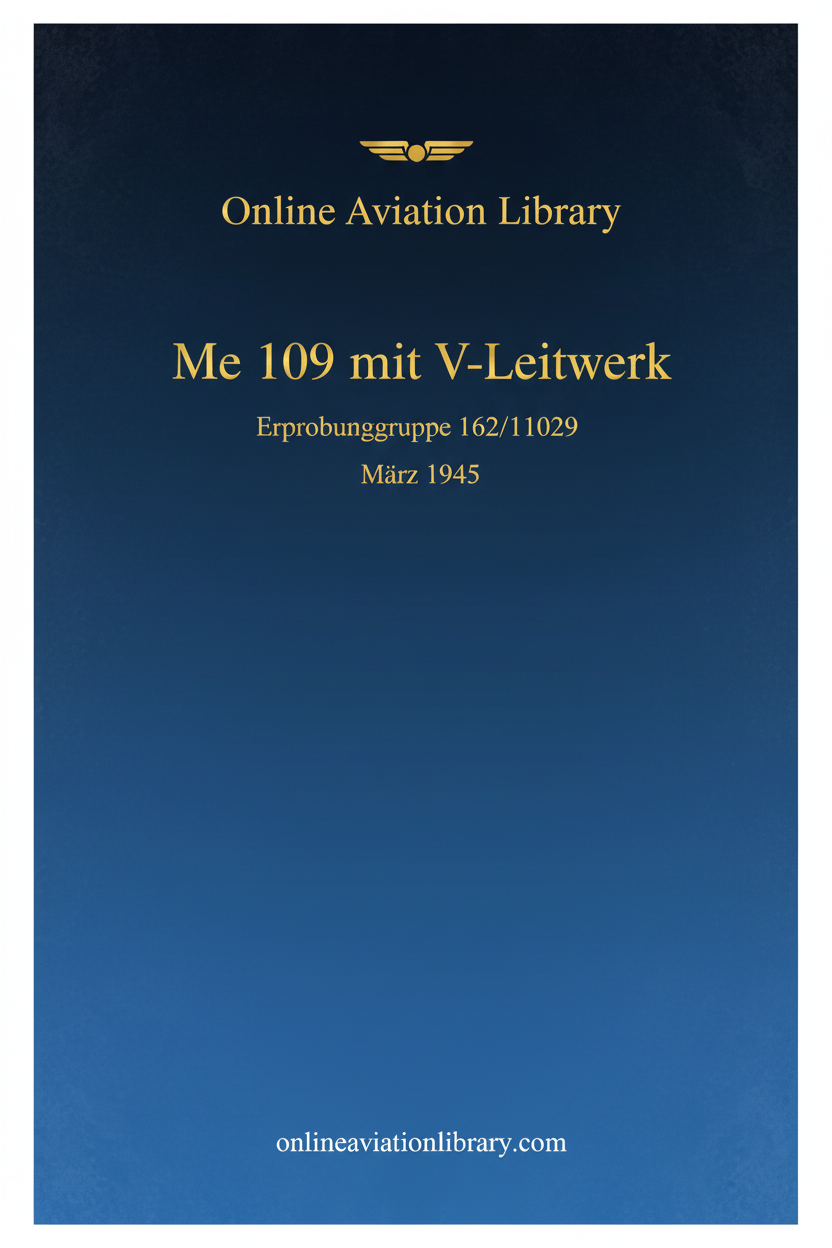 Me 109 V-Leitwerk Cover