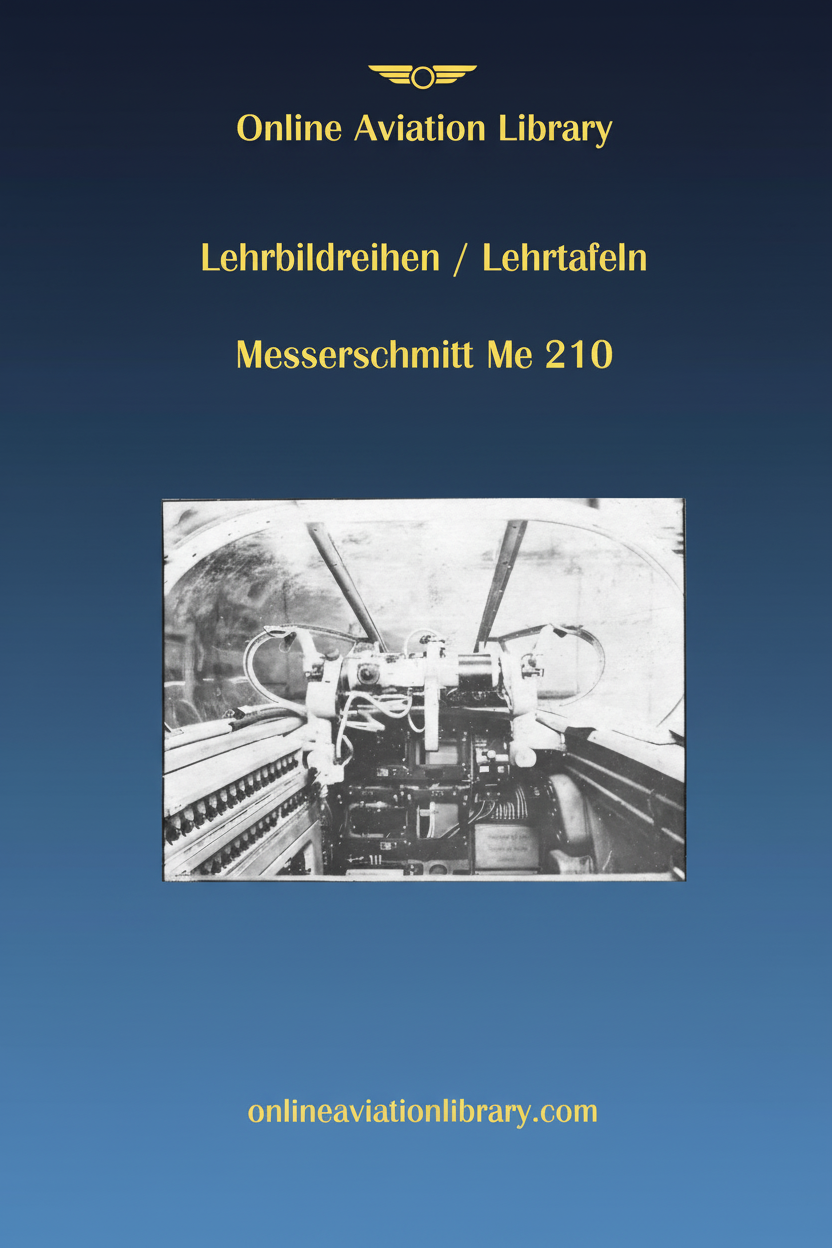 Messerschmitt Me 210 Training Images Cover Page