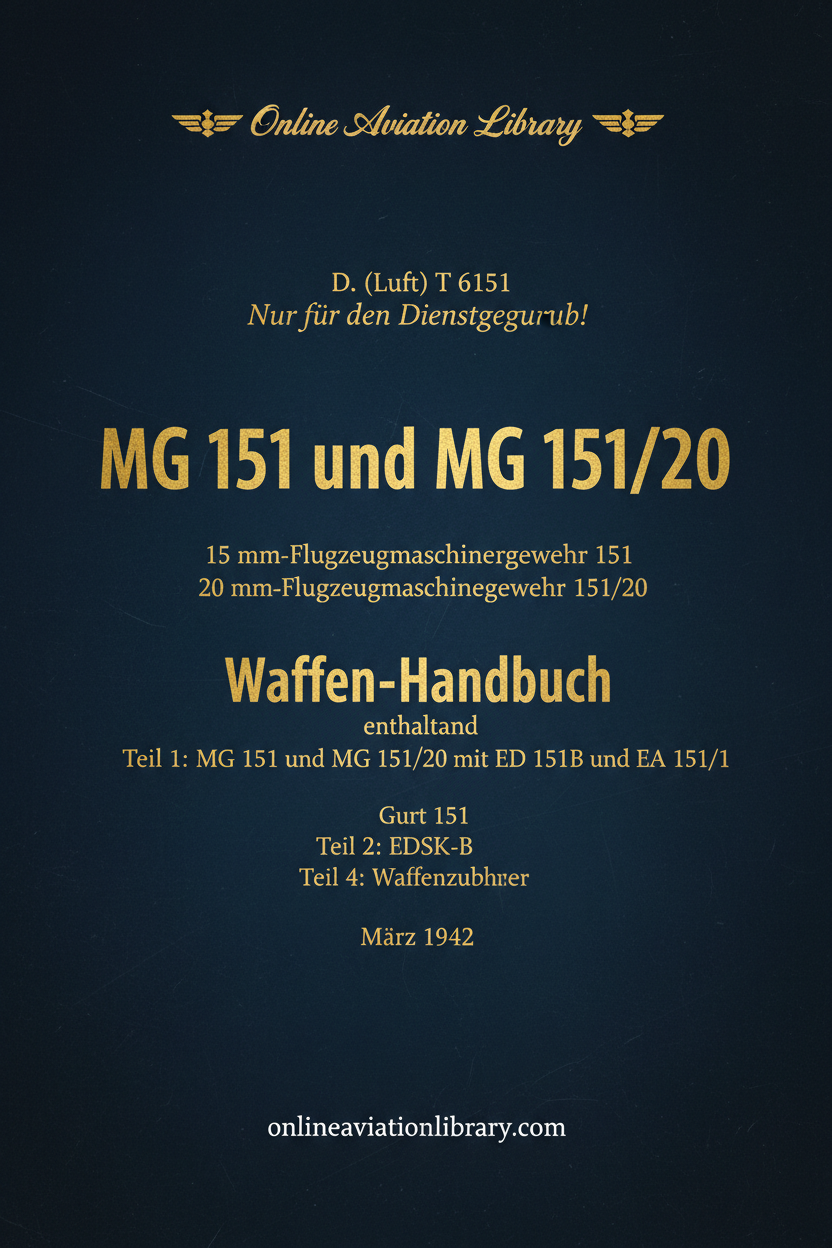 MG 151 Manual Cover Page