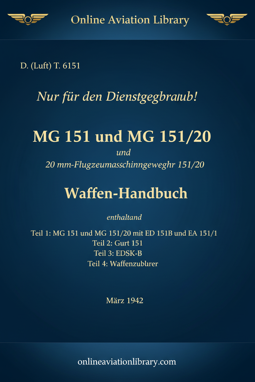 MG 151 und MG 151/20 Cover