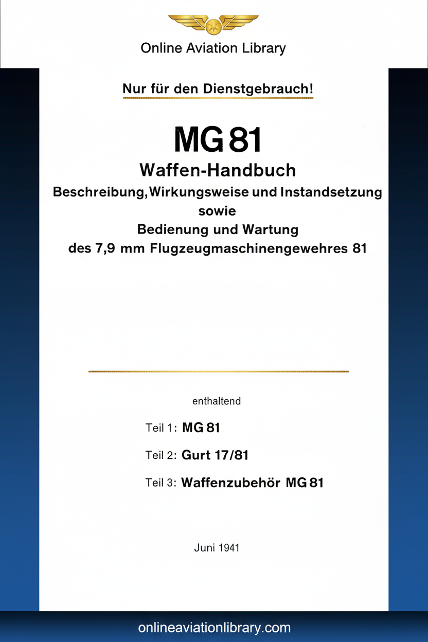 MG 81 Waffen-Handbuch Standard Cover Page