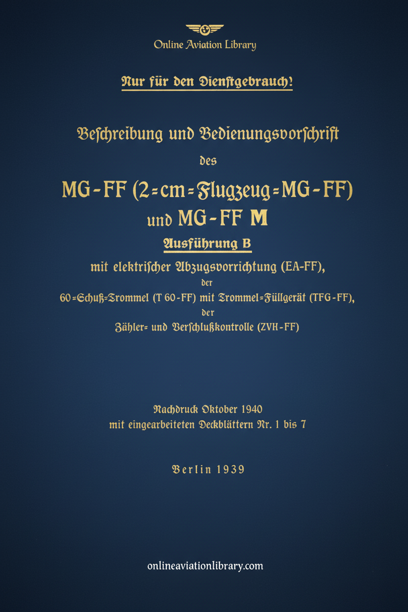 MG-FF Aircraft Cannon Manual Cover