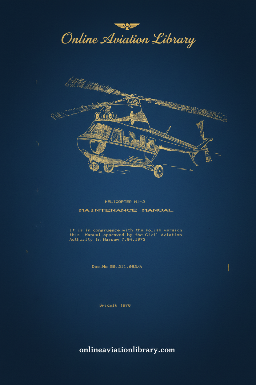 Mi-2 Helicopter Maintenance Manual Cover Page