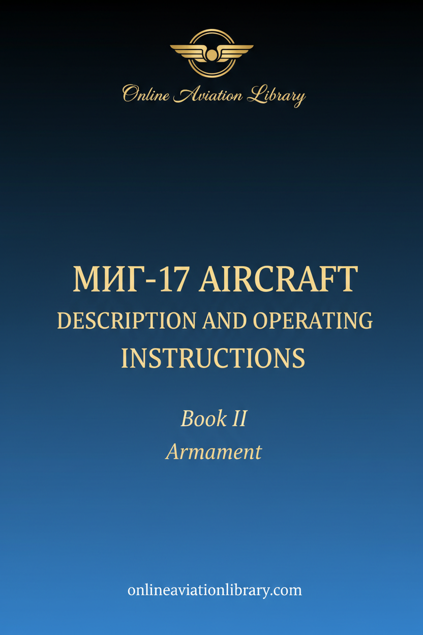 MiG-17 Description and Operating Instructions Standard Cover Page
