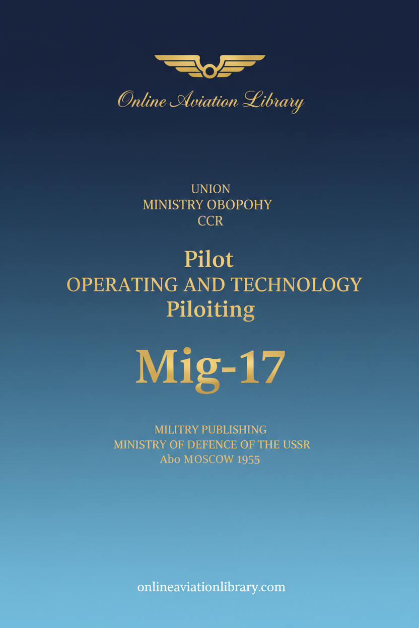 MiG-17 Flight Manual Standard Cover Page