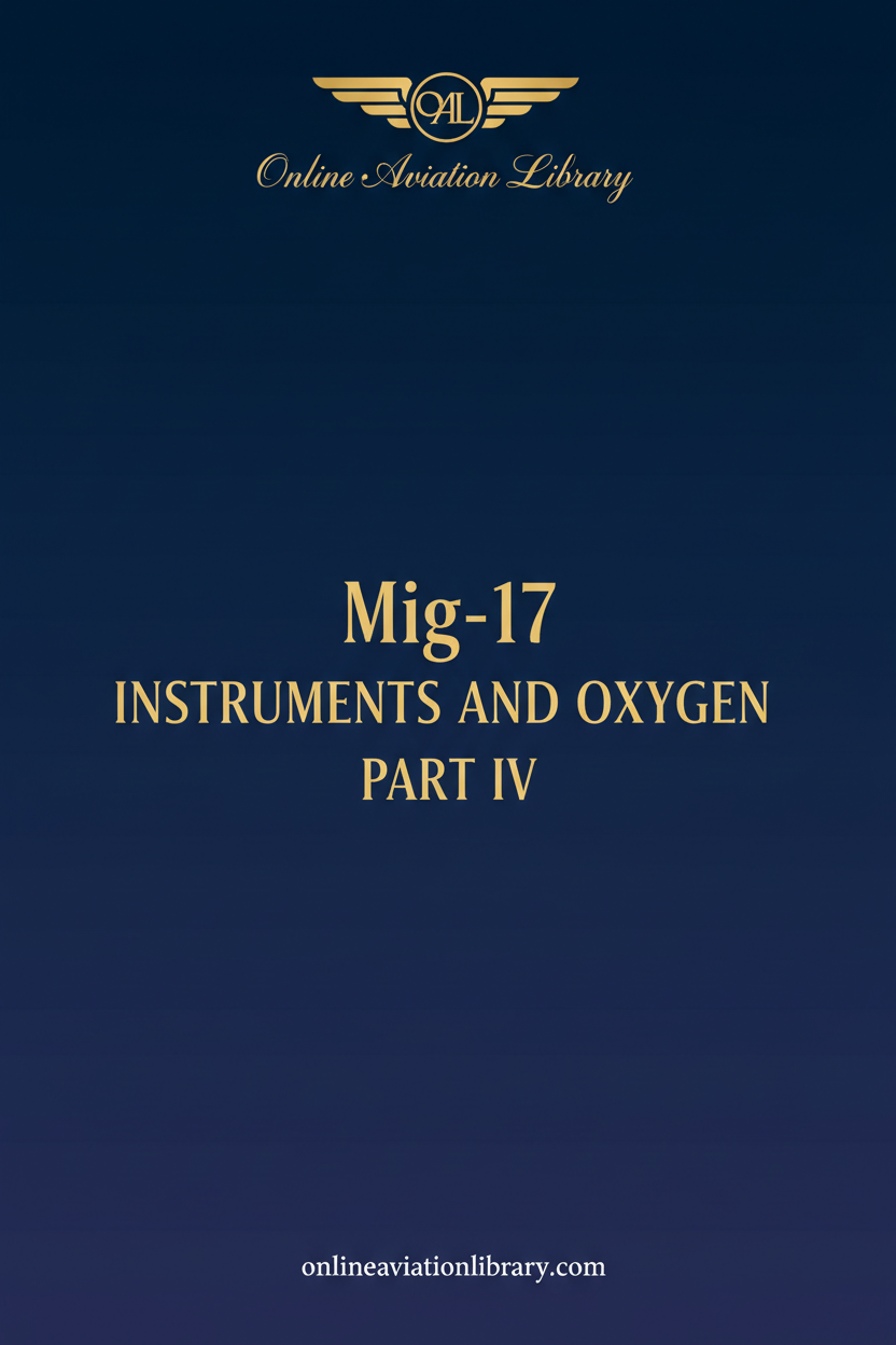 MiG-17 Instruments and Oxygen Standard Cover Page